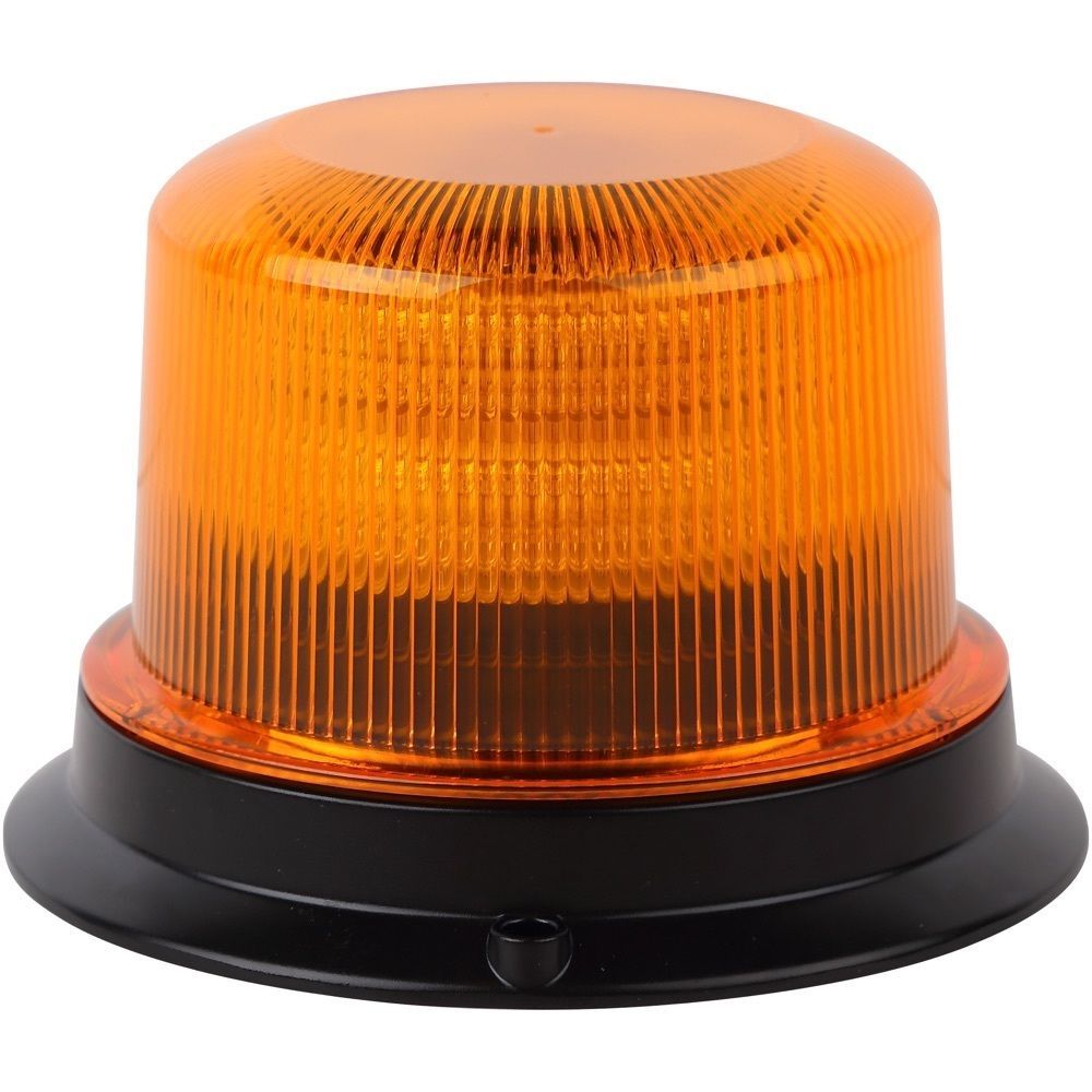 LED BEACON WARNING LIGHT FIXED AMBER 72 WATT [LENS: AMBER or CLEAR]