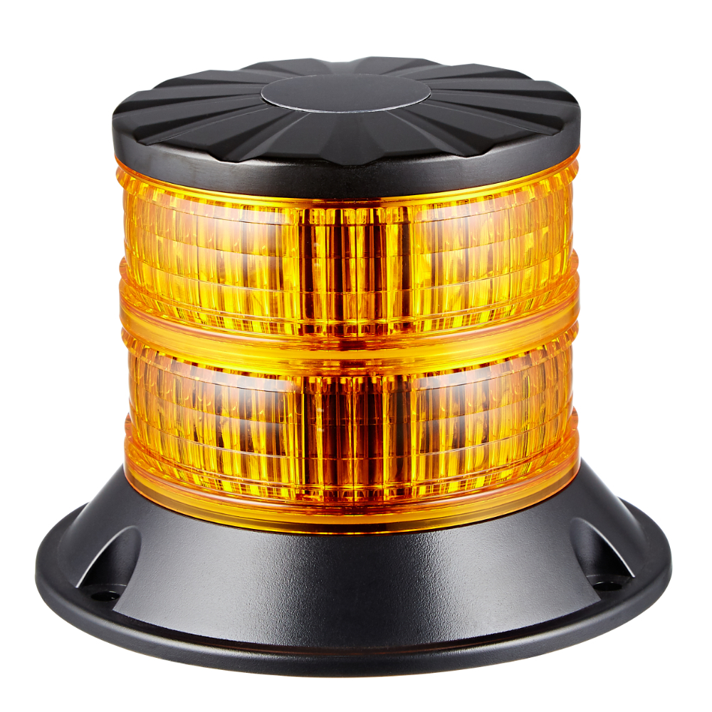 LED BEACON WARNING LIGHT FIXED AMBER 72 WATT [LENS