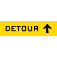 Detour Arrow Straight (1200x300x6mm) Corflute