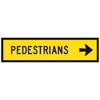 Pedestrians Right (1200x300x6mm) Corflute