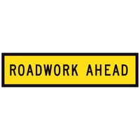 Roadwork Ahead TM1-1B (1200x300mm) | Corflute Sign Panel