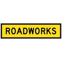 Roadworks (1200x300mm) | Corflute Sign Panel