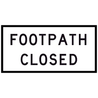 Footpath Closed TM8-4C (1200x600mm) | Corflute Sign Panel