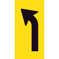 Left Turn Lane Ahead (300x600) Corflute