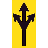 Left Straight Right Lane Open (300x600) Corflute