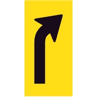 Right Turn Lane Ahead (300x600) Corflute