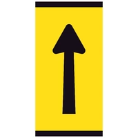 Lane Ahead (Straight Arrow) (300x600mm) | Corflute Sign Panel