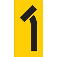 Left Turn Lane Closed (300x600x6mm) Corflute