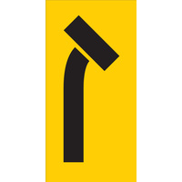 Right Turn Lane Closed (300x600x6mm) Corflute