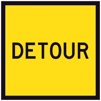 Detour (600x600) Corflute
