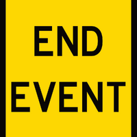 End Event (600x600x6mm) Corflute