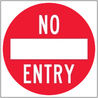 No Entry (600x600) Corflute Sign