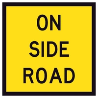 On Side Road TM5-9A (600x600mm) | Corflute Sign Panel