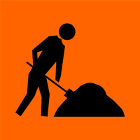 Symbolic worker (600x600x6mm) Corflute