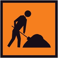 Worker (SYM) (600x600x6mm) Corflute