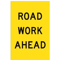 Road Work Ahead (600x900mm) | Corflute Sign Panel