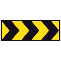 Temporary Hazard Marker T5-4 (1500x450mm) | Boxed Edge Traffic Sign