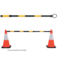 Black/Yellow Extendable Cone Bar (20 Pack)
