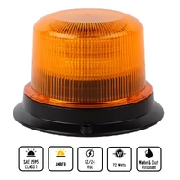 72W Amber LED Fixed Mount Warning Beacon
