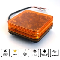 24W Amber Compact Square LED Warning Beacon