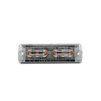 6W LED Ultra Slim Dimmable Amber Warning Light Head