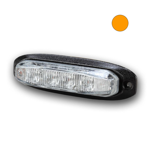 X6 18W Amber LED Warning Light Head with TIR Lens