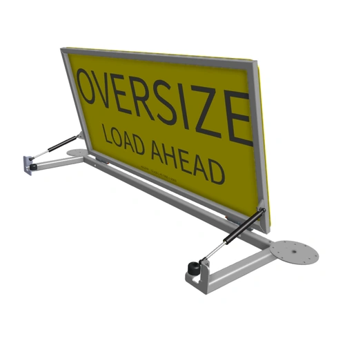 Oversize Load Ahead Sign | Manual Lift | Pilot Vehicle Sign