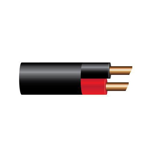 3mm Twin Core Automotive Cable, Red/Black, With Black Sheath - 30m Roll