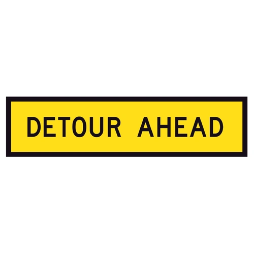 Detour Ahead (1200x300) Corflute Detour Ahead (1200x300) Corflute