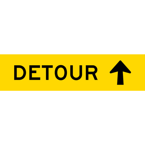 Detour Arrow Straight (1200x300x6mm) Corflute