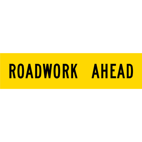 Roadwork Ahead (1200x300x6mm) Corflute