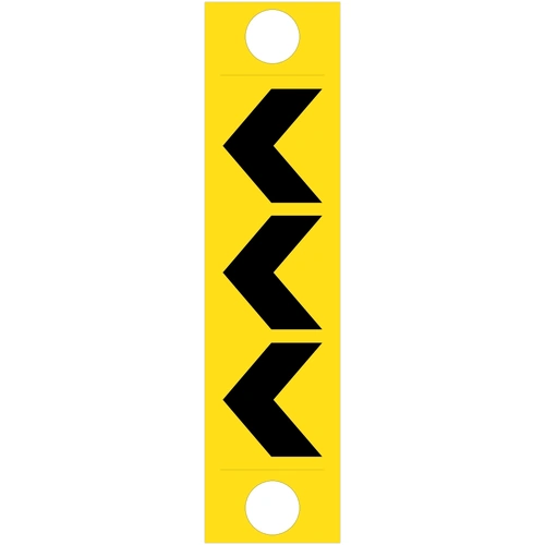 Bollard Chevron (300x1200x6mm) Corflute