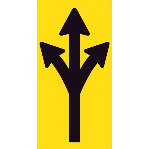 Left Straight Right Lane Open  (300x600) Corflute