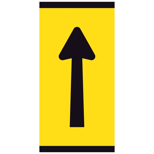 Lane Ahead (Straight Arrow) (300x600mm) | Corflute Sign Panel