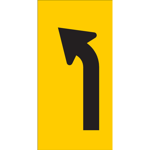 Left Turn Lane Ahead (300x600x6mm) Corflute