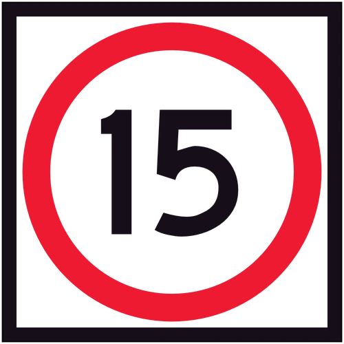 15 Speed Limit (600x600) Corflute