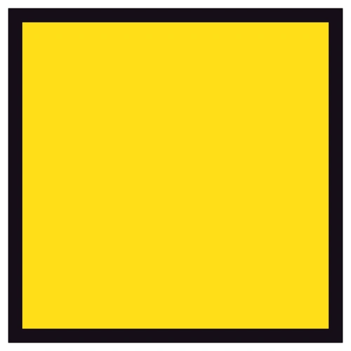 Blank Yellow TM1-100n(A) (600x600mm) | Corflute Sign Panel