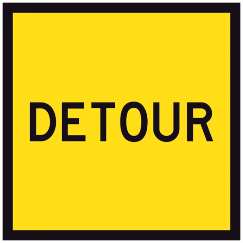 Detour (600x600) Corflute