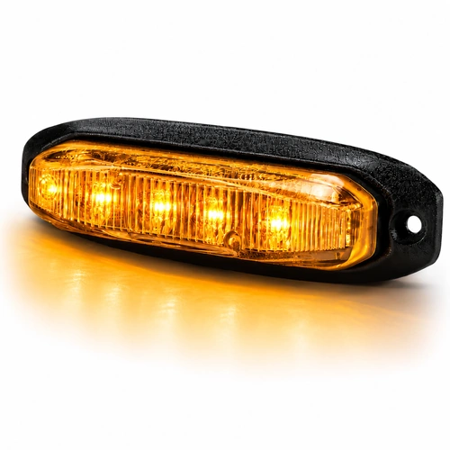 X6 18W Amber LED Warning Light Head with TIR Lens